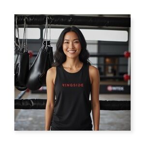 new Lorna Jane 𖣴 Hustle Tank 𖣴 Black w/ Red Ringside Print 𖣴 Small 𖣴 Life Time